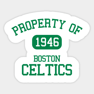 Property of Boston Celtics Sticker